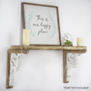 Two-Tones Wood Corbel Shelf Brackets (Set of 2)
